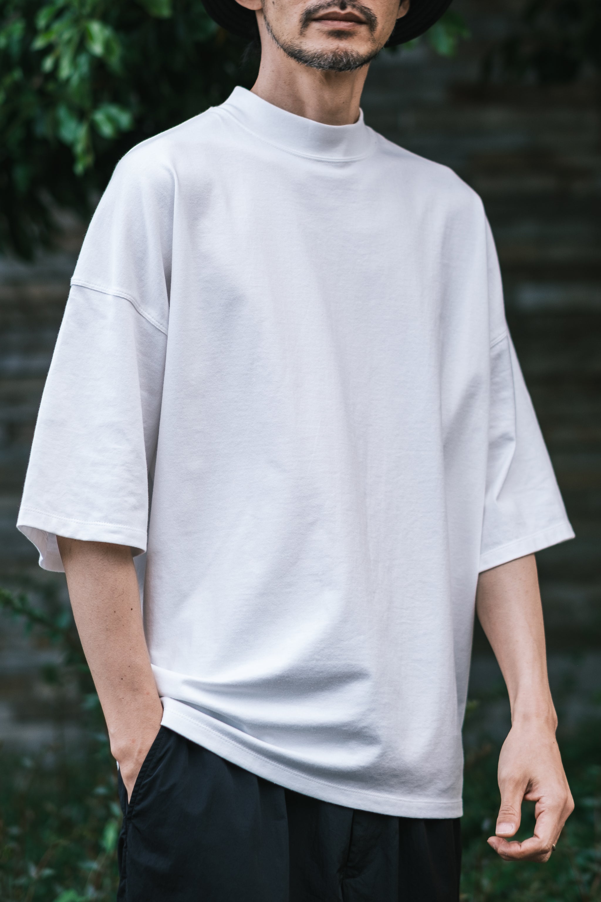 SUVIN COTTON MOCK NECK Tee – 遊日庵
